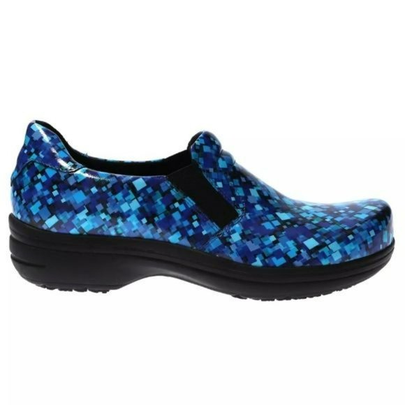 Easy Works Easy Street Bind Clogs Blue Spectral Print -7.5 - Picture 2 of 7